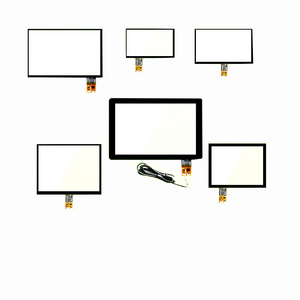 Transparent custom industry PCAP touchscreen up to 65 inch USB glass screen panel 17.3 inch capacitive touch overlay kit