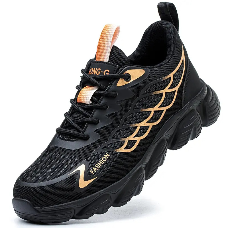 Summer anti-smash and anti-puncture lightweight and breathable long standing not tired wear-resistant construction site shoes