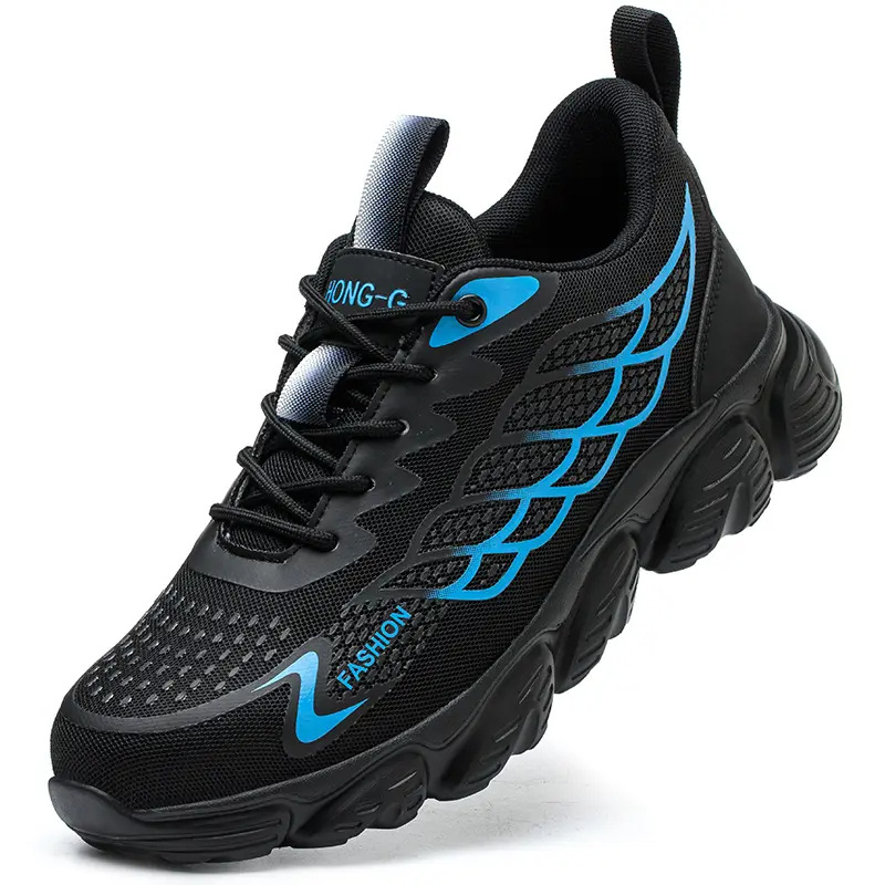 Summer anti-smash and anti-puncture lightweight and breathable long standing not tired wear-resistant construction site shoes