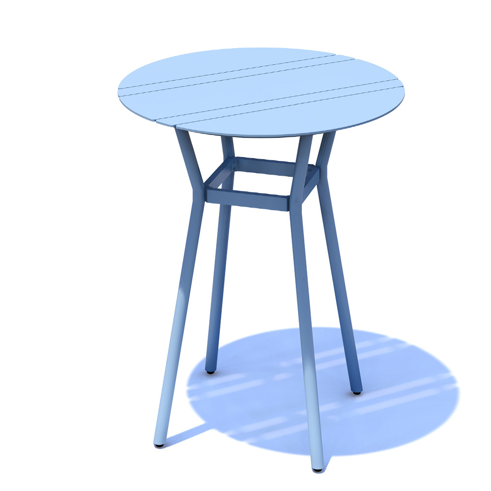 Factory Direct New Arrival Small MOQ Bistro Set 3 Piece Outdoor Aluminum Bar Table And Chairs Set For Restaurant Hotel