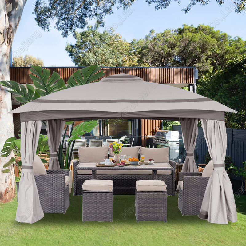 Hot Selling Outdoor Gazebo and Pergolas Sun Resistant Waterproof And Portable Gazebo With Sides 3m x 3m For Patio Living