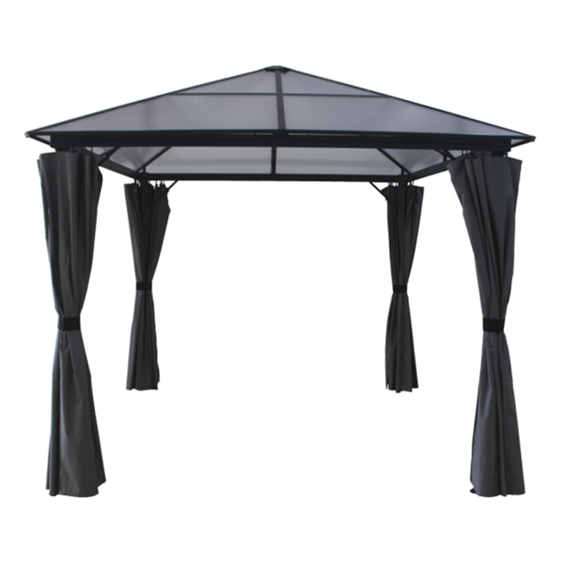 Aluminum Frame Waterproof Polycarbonate Top Patio Gazebo For Garden Backyard