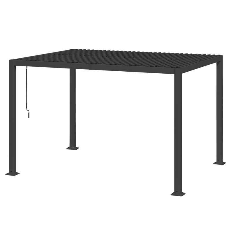 Pergola in stock at USA warehouse Low MOQ quick delivery 10 x 13 ft Galaxy louvered pergola for outdoor