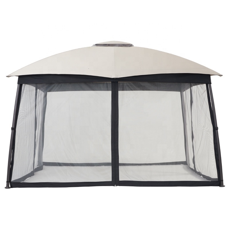 In stock in USA 10 x 12ft dome top Arched Legs double roof Tool free patio gazebo for outdoor