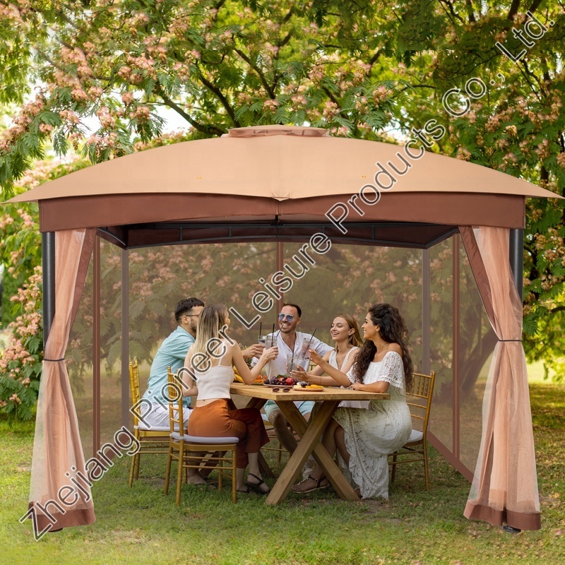 Stock in USA warehouse NO MOQ discounted  10x10ft Easy assemble  gazebo for outdoor