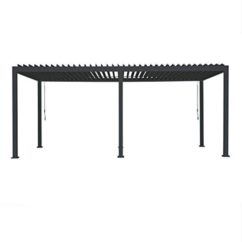 Small MOQ Pergolas And Gazebos Supplier Aluminum Louver Roof 10x12 Pergola With Screens For Outdoor Living