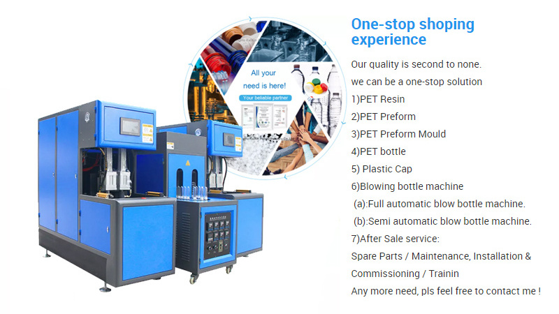 2 Cavity Plastic Water Bottle Making Machine Semi-Automatic Beverage PET 20l Water Bottle Blow Molding Machine