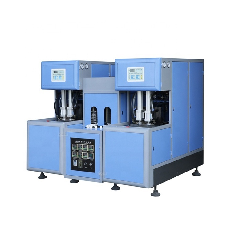 2 Cavity Plastic Water Bottle Making Machine Semi-Automatic Beverage PET 20l Water Bottle Blow Molding Machine