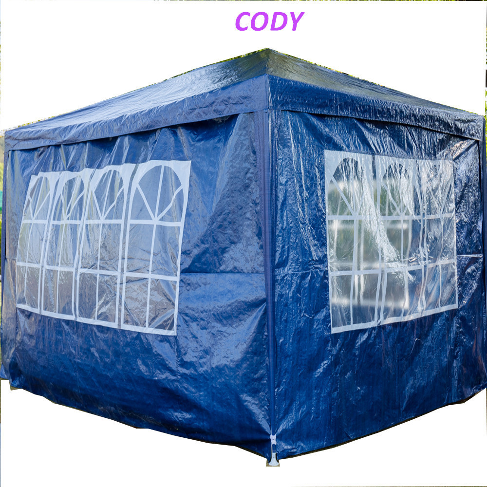 Hot sell 3x3 3x4m gazebo canopy cover sun shelter 4pcs wall promotional tent with printing