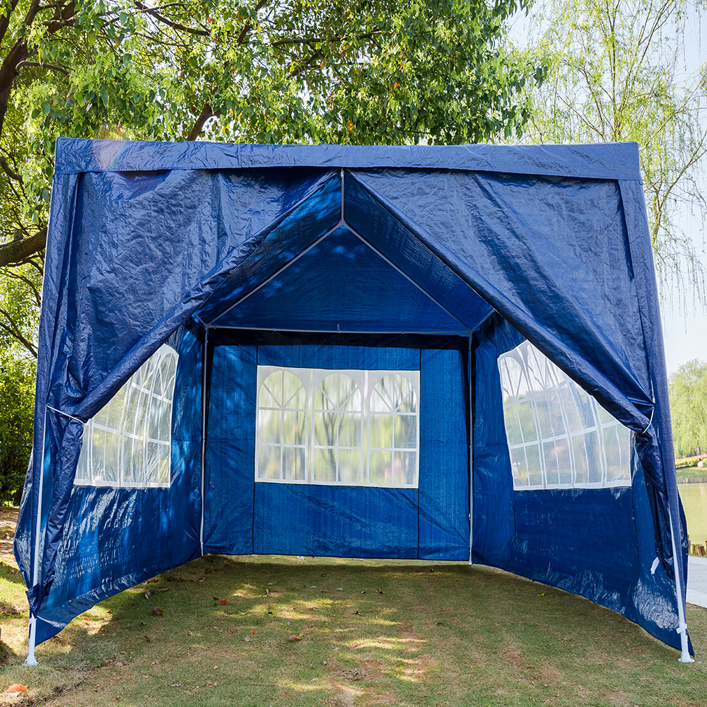 Hot sell 3x3 3x4m gazebo canopy cover sun shelter 4pcs wall promotional tent with printing