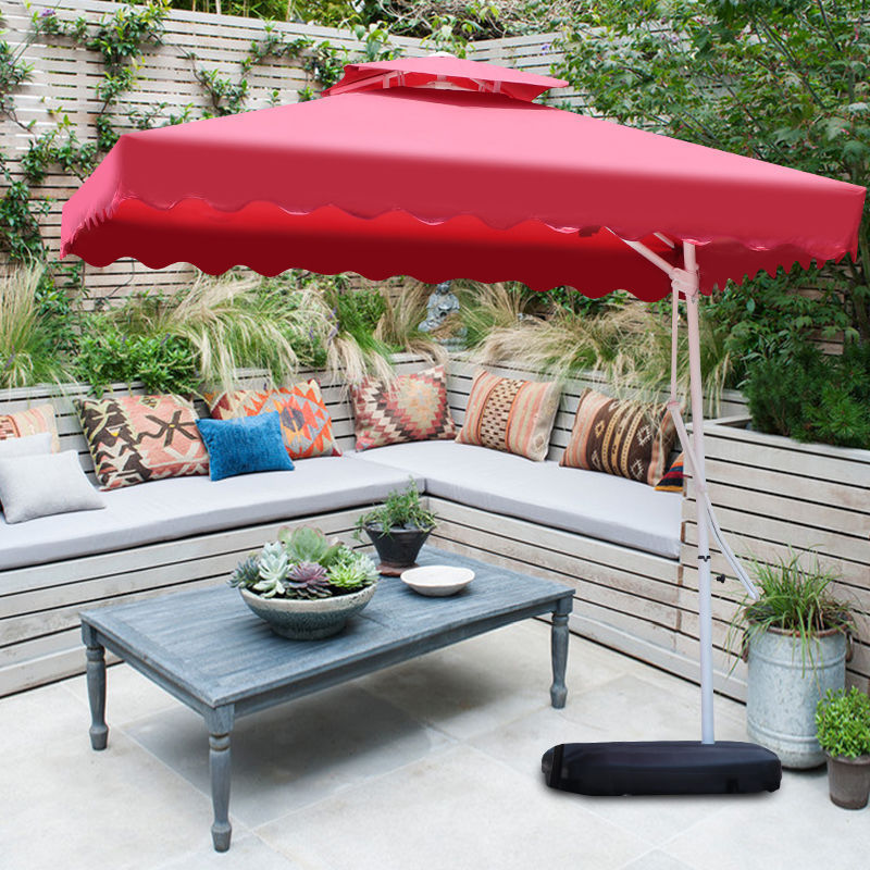 Outdoor Garden Parasol Bases 10ft Large Sunshade Patio Swimming Pool Umbrella