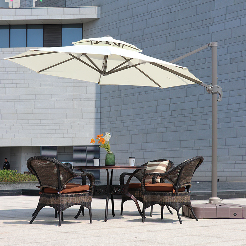 Aluminum Sunproof Waterproof Patio Outdoor Umbrella Cheap Parasol & Base Patio Umbrella For Garden Table