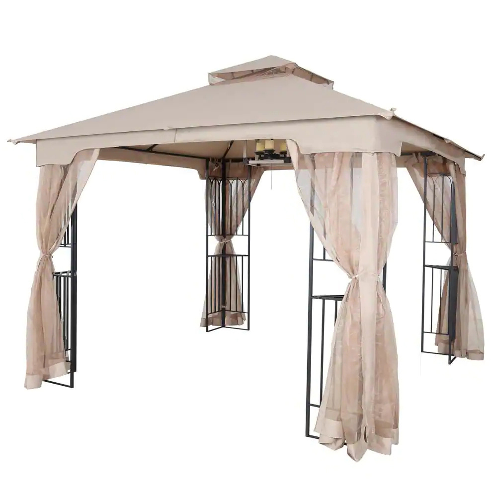 Outdoor Pop up Gazebo, Patio Canopy Tent, 10' x 10'  Garden Gazebos