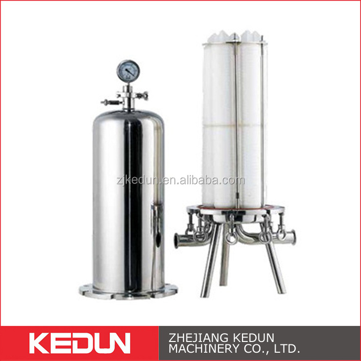 Sanitary SS Stainless Steel 304/316L Water Food Oil Fuel Air Multi-cartridge Bag Filter Housing