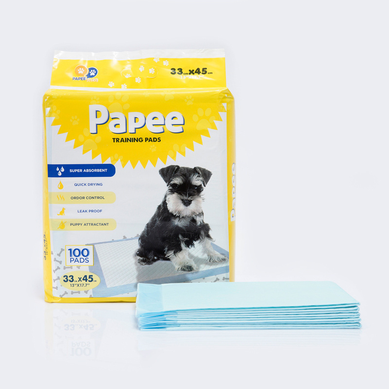 Factory wholesale pet diaper puppy training pads disposable urine diaper pads super absorbent pet pee pad