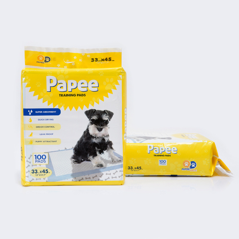 Factory wholesale pet diaper puppy training pads disposable urine diaper pads super absorbent pet pee pad