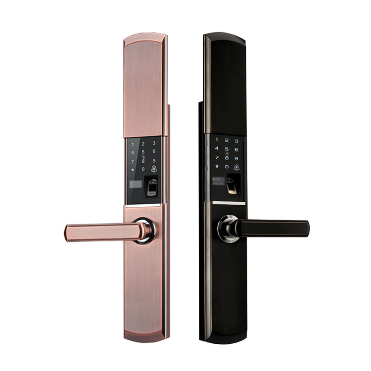 fingerprint handle electronic lock home electronics smart doors locks for front door mortise latch handle with keys & locks