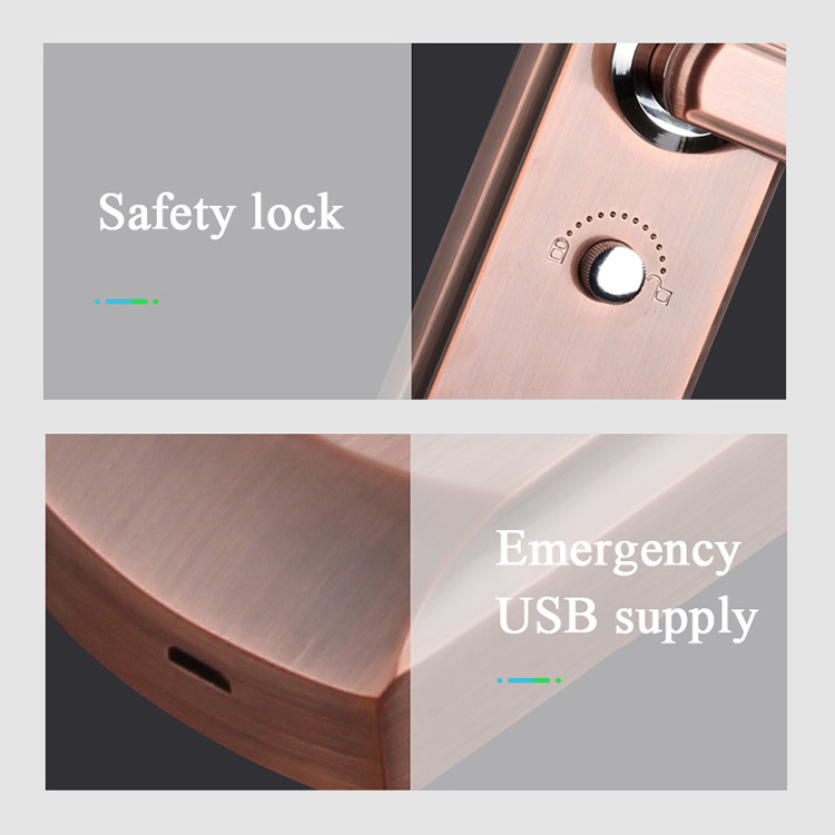 fingerprint handle electronic lock home electronics smart doors locks for front door mortise latch handle with keys & locks