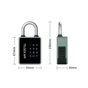 OEM candado inteligente home electronics smartlock tuya ttlock padlock ip65 smart lock fingerprint digital