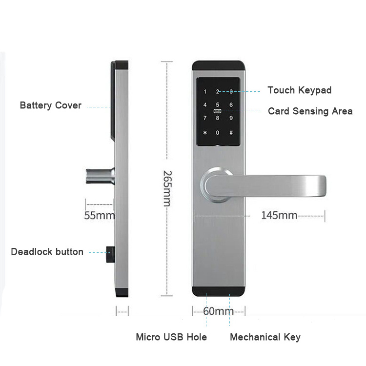 ttlock home electronics key smart door lock for home hotel apartment system gate wifi locks august digital cerradura inteligente