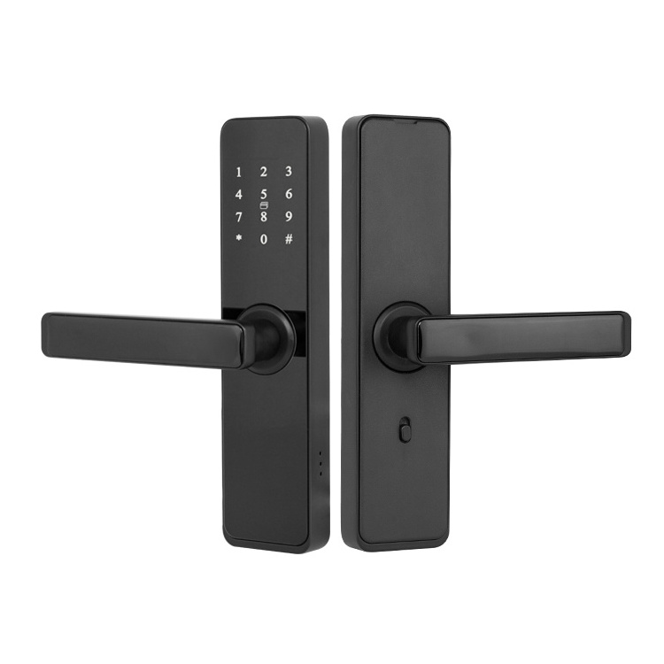 TTlock code smart electronic door locks cerradura inteligente Locker Lock with USB Charging Black key for home hotel apartment