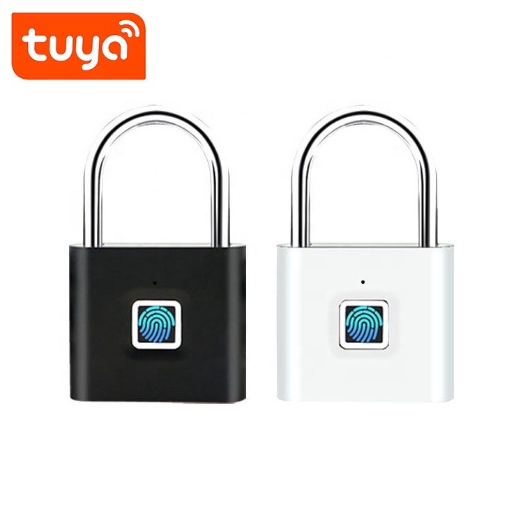 Waterproof Keyless Candado Con Huella Digital Tuya APP Wireless Remote Control Padlock