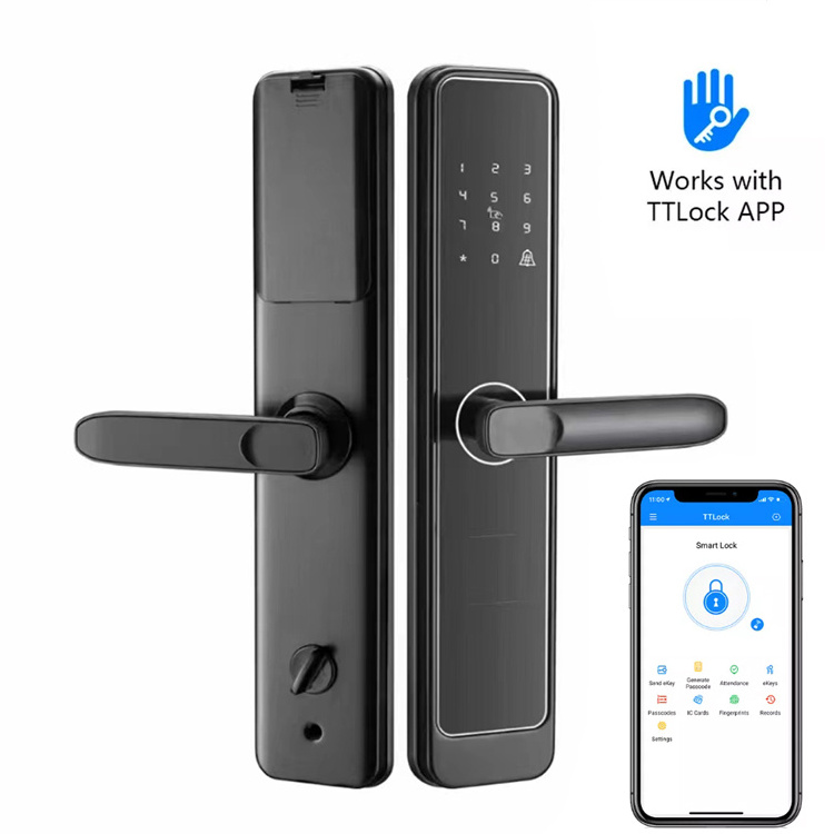 TTlock APP Smartlock Fingerprint 6068 Mortise Electronic IC Card Passcode Smart Door Lock