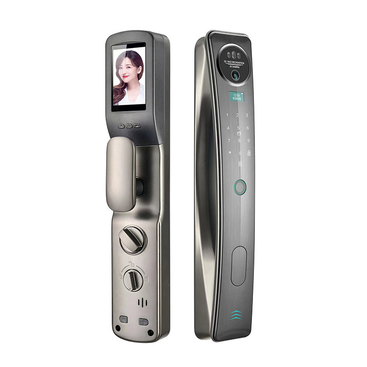 6068 Mortise 3D Facial Recognition Lock Detection Electronic Digital Intelligent Door Lock With Passcode