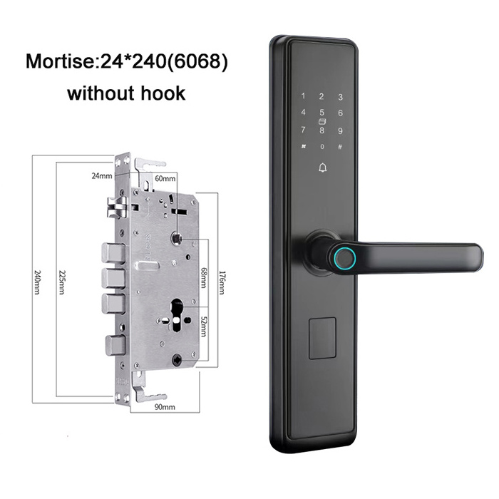 High Serrure Candados Inteligentes Electronic Digital Password Fingerprint IC Card Smart Lock With Keys