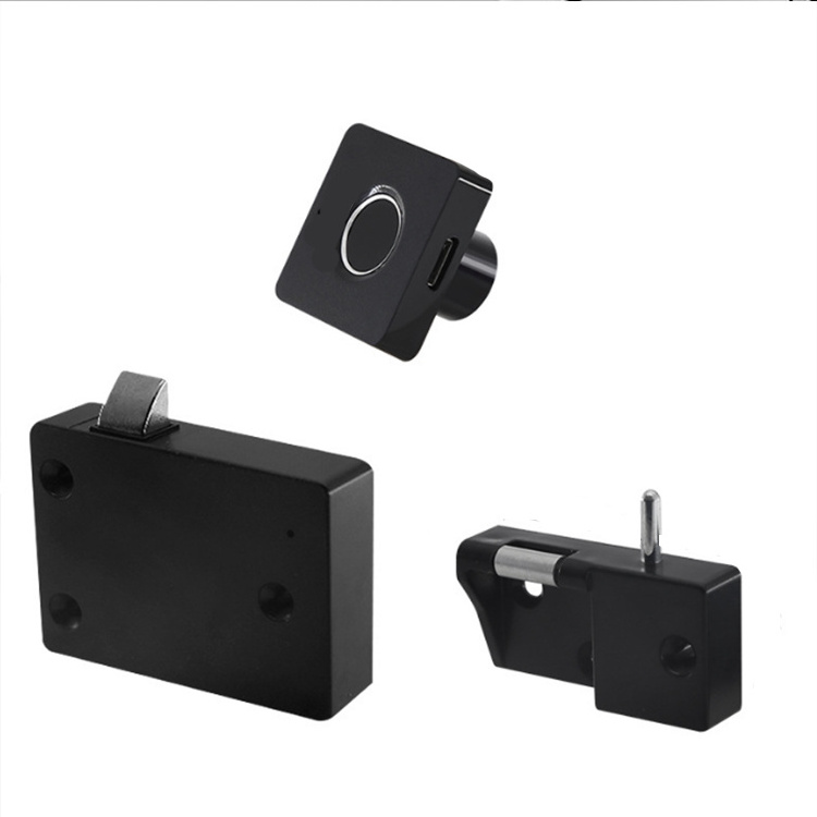 Electronic Smart Finger Print Drawer Lock For Parcel Locker cabinet lock fingerprint black