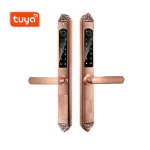 classical candado inteligente double side doorlock smart fingerprint rim key door lock 85 mortise latch locks handle with keys