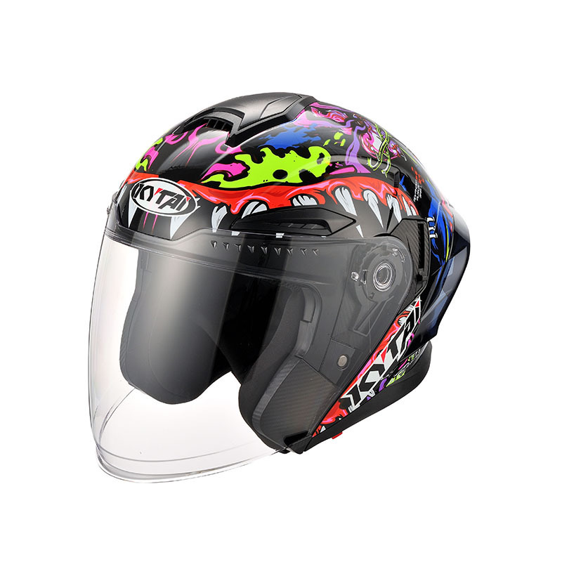 New Arrival Semi Open Full Face Safety Adjustable Motorcycle Helmet