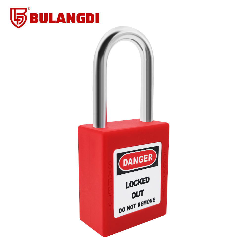 Industrial Safety Padlock Tagout Lockout 38mm Steel Shackle loto safety lock