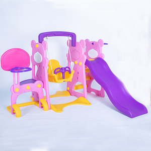 Multi-Function Children Slides Playground Kids Indoor Playground Kindergarten Plastic Slide And Swing