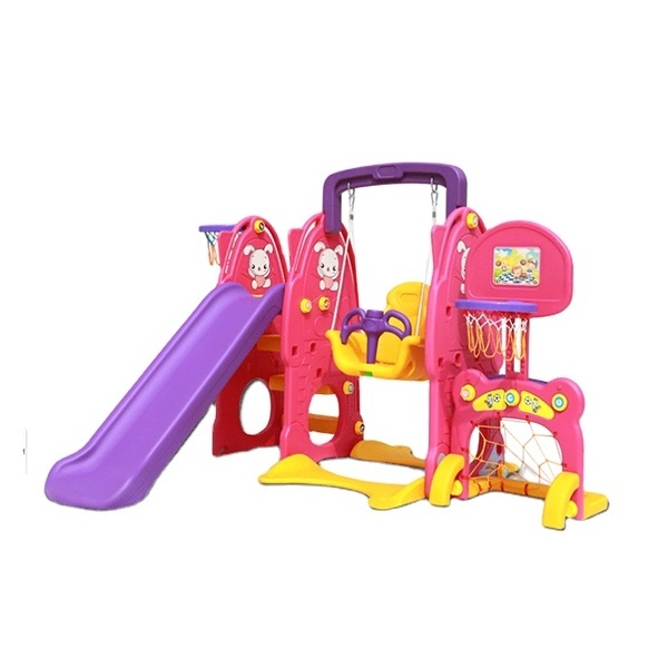 Cheap Price Kids Baby Used Indoor Plastic Toddler Slide And Swing Set For Sale