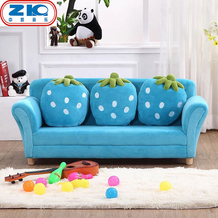 2022 cheap factory strawberry cartoon baby kids soft child sofa chair kid modern couch sofa