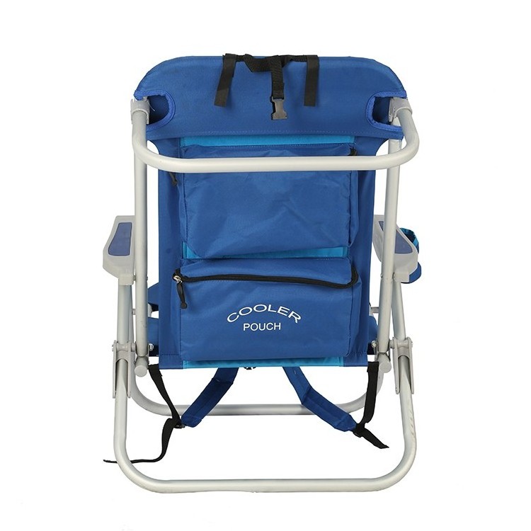 outdoor comfortable  5-positions portable lightweight folding aluminum camping picnic  beach lounge chair with cup holder