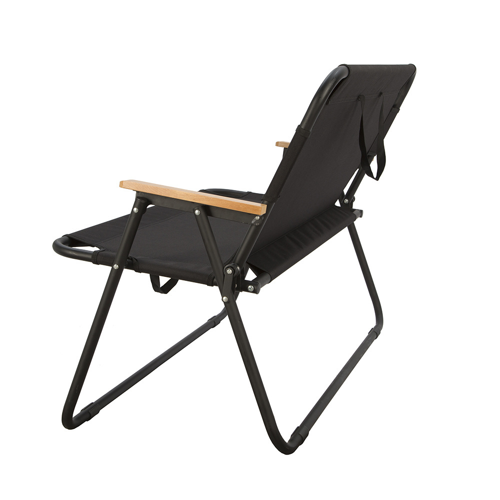 Outdoor metal folding double seat beach patio garden chair with carry bag