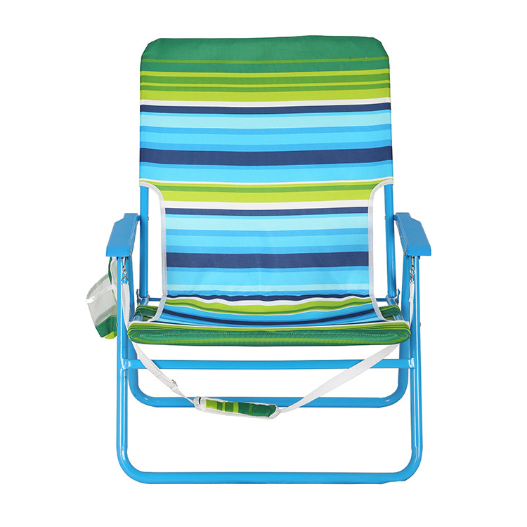 custom outdoor lightweight portable beach camping picnic folding metal chair