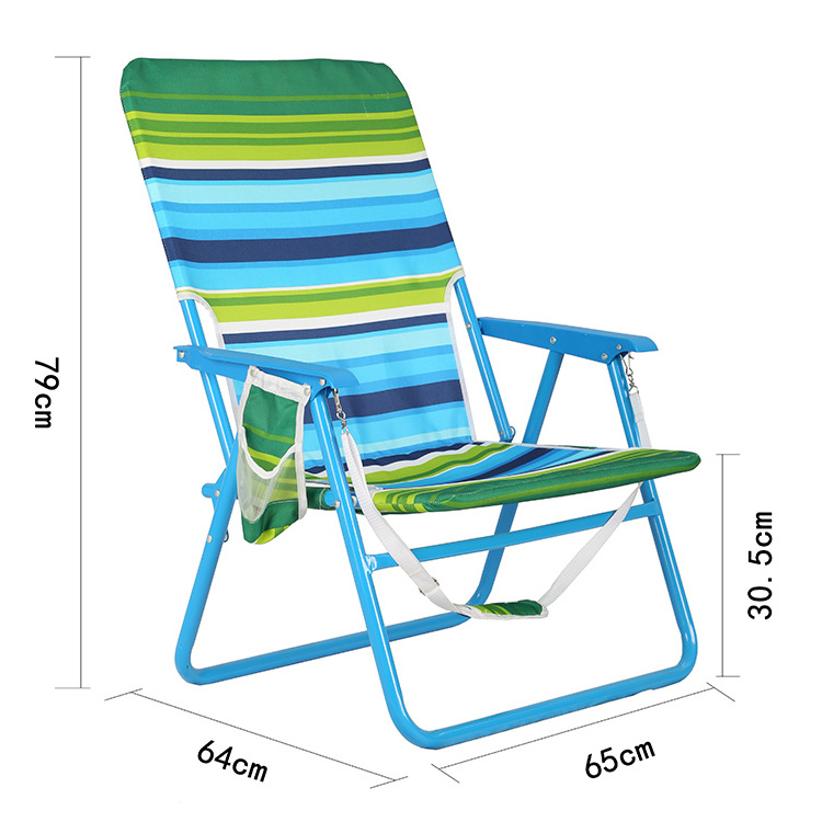 custom outdoor lightweight portable beach camping picnic folding metal chair