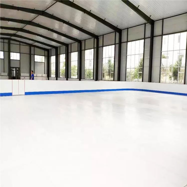 Uhmwpe Artificial Ice Rink Customized Removable Simulation Ice Rink Board For Skating And Ice Sports