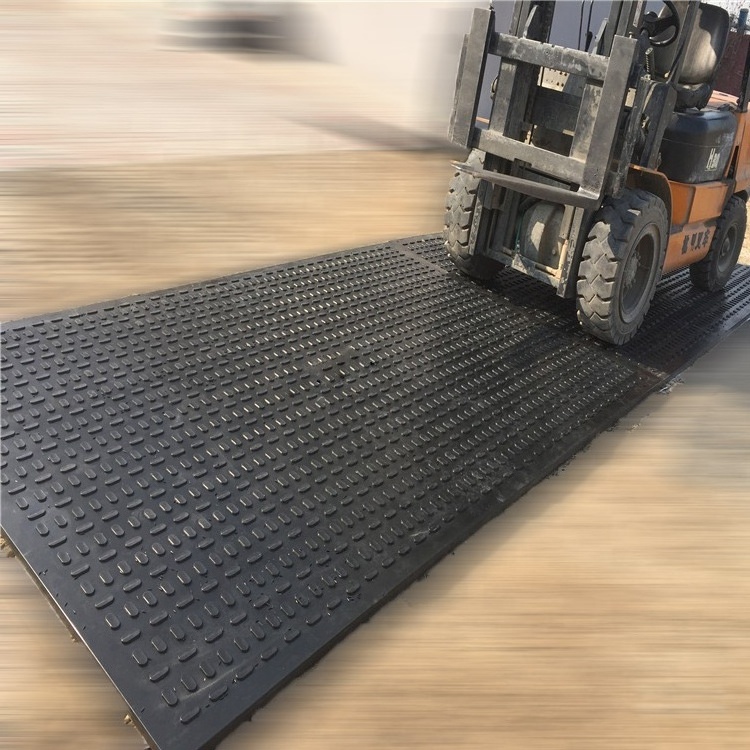 Wear-Resisting Plastic Uhmwpe Hdpe Temporary Construct Excavator Road Mats Swamp Ground Floor Mat