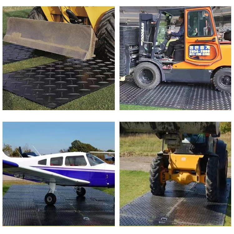 4x8 Hdpe Ground Protection Mats Muddy Pavement Road Mat Polyethylene Sheet For Transport Safety Anti-skid Outdoor