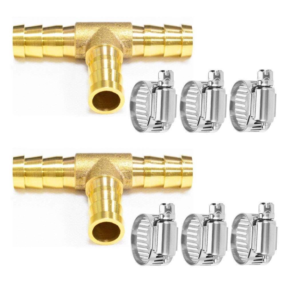 Brass Pipe Fittings Hose Barb 4 Way Connector For Hose Copper Pagoda Water Tube Fittings