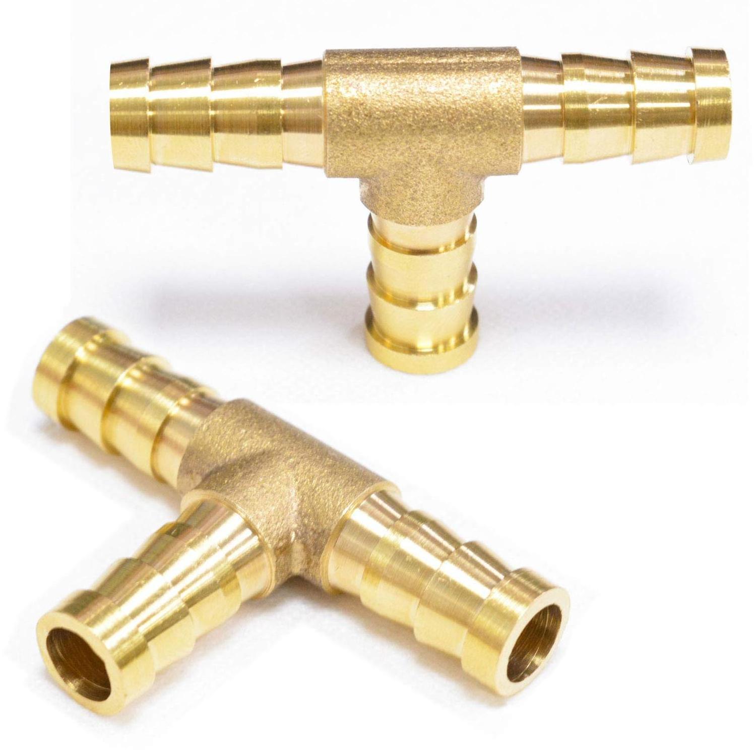 Brass 45 Degree Flare Hose Barb Compression Pipe Fittings Push In / Push-on Air Brake Hose/ends