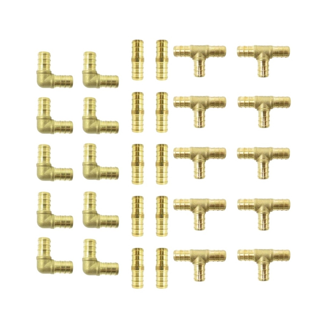 Brass 45 Degree Flare Hose Barb Compression Pipe Fittings Push In / Push-on Air Brake Hose/ends