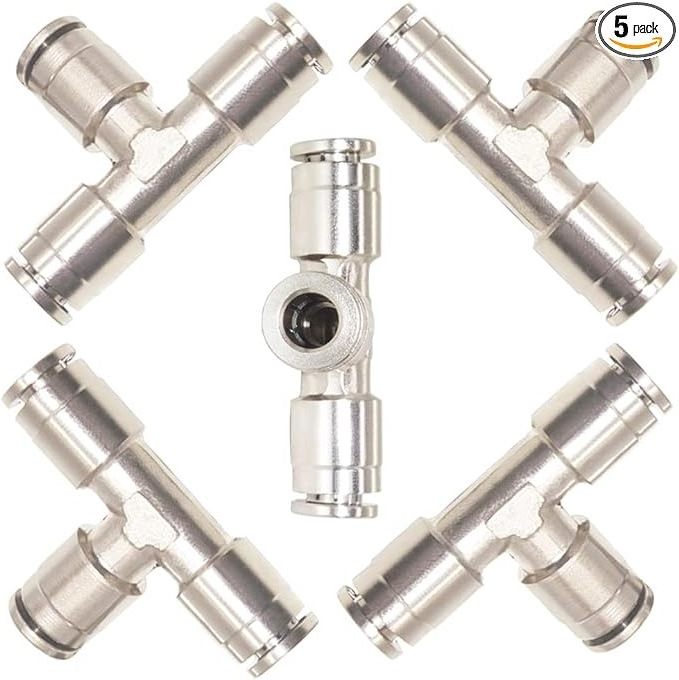 Pneumatic parts air Fittings One Touch tube fitting Push in Brass Nickel Stainless Steel Metal Connect Pneumatic Part