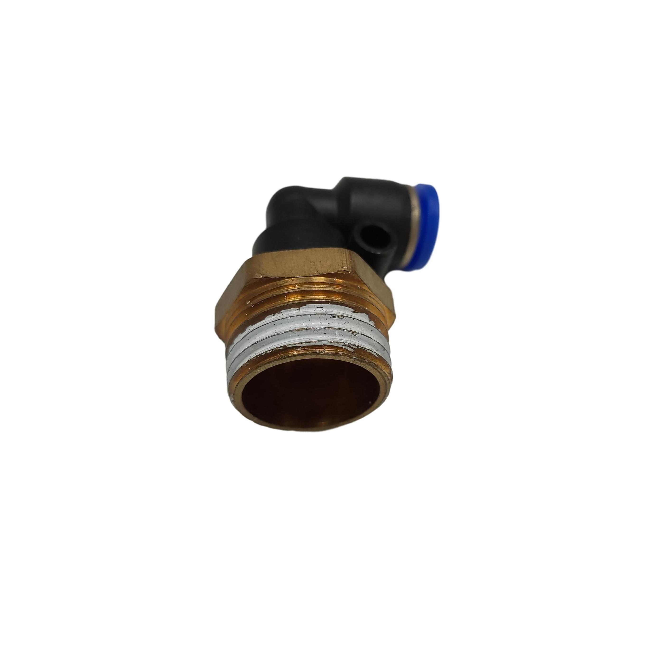 Plastic Quick Connector Push In Fit To Lock Connect Pneumatic Air Hose Fittings 90 Degree Elbow 4 6 8 10 12 14 16mm