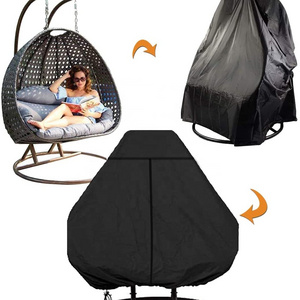 Factory Price Of High-quality Goods Waterproof  Outdoor Patio Furniture Covers Hanging Swing Egg Chair Cover With Zipper