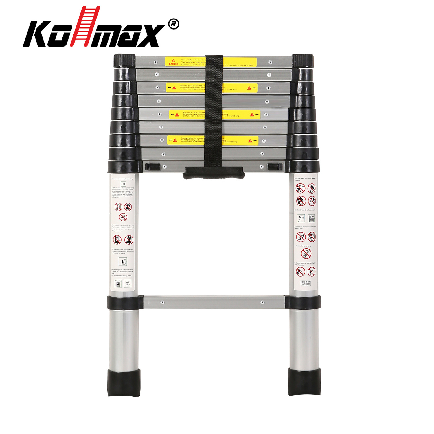 Aluminum Telescopic Extension Folding Ladder with EN131 Household Outdoor Camp Lightweight